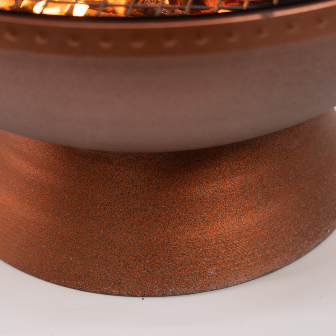 31 Inch Round Outdoor Steel Woodburning Firebowl / Firepit