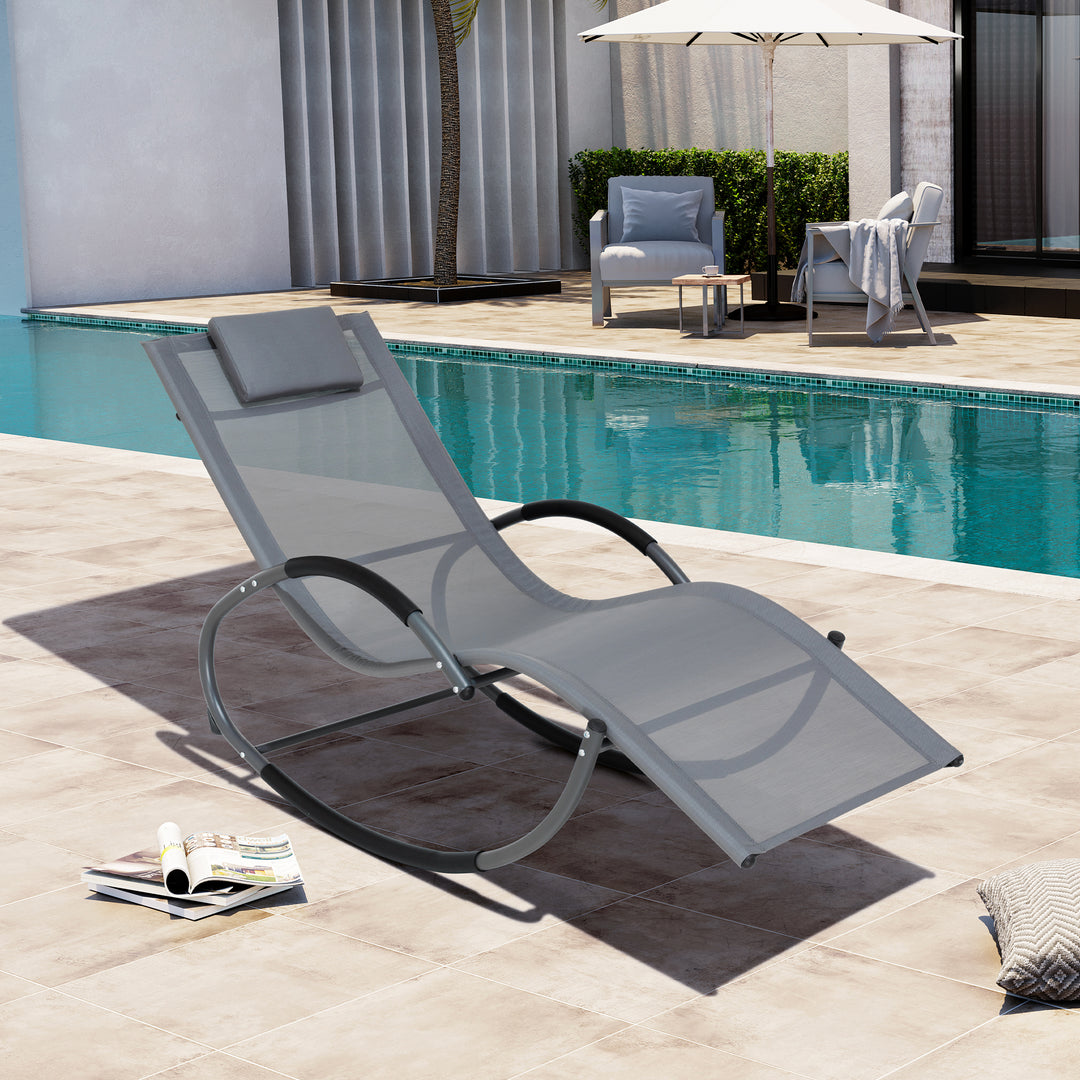 Outdoor Rocking  Patio Lounge Chair