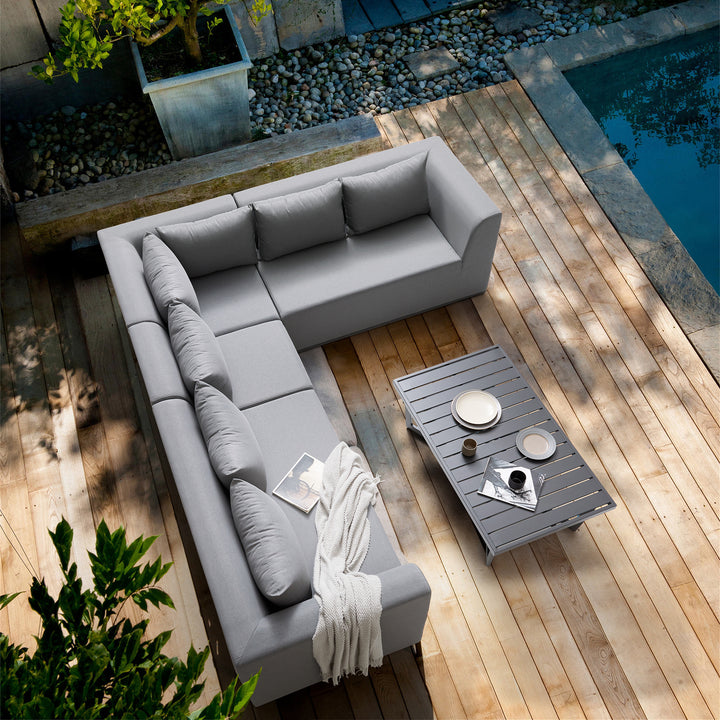 Ficarazzi Outdoor Patio Sofa Set & Coffee Table