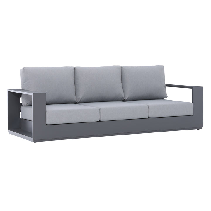 Ficarazzi Outdoor Patio Sofa Chair Set & Coffee Table 