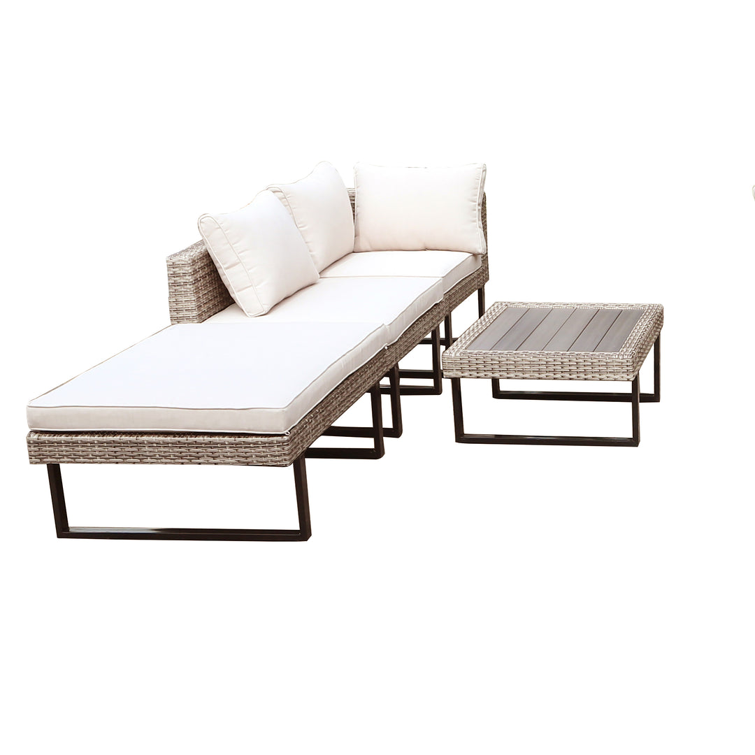 Outdoor Corner Patio Sectional & Tables