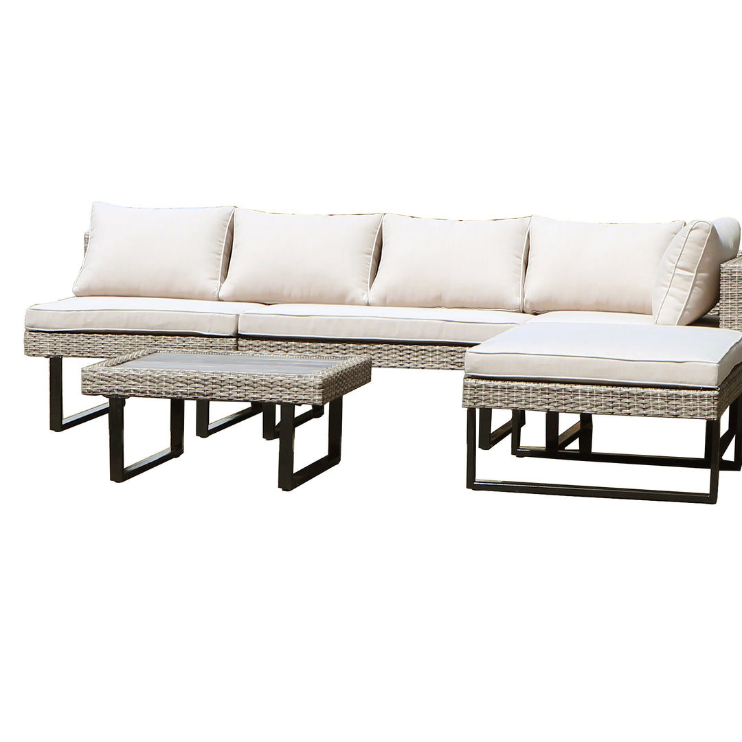 Outdoor Corner Patio Sectional & Tables