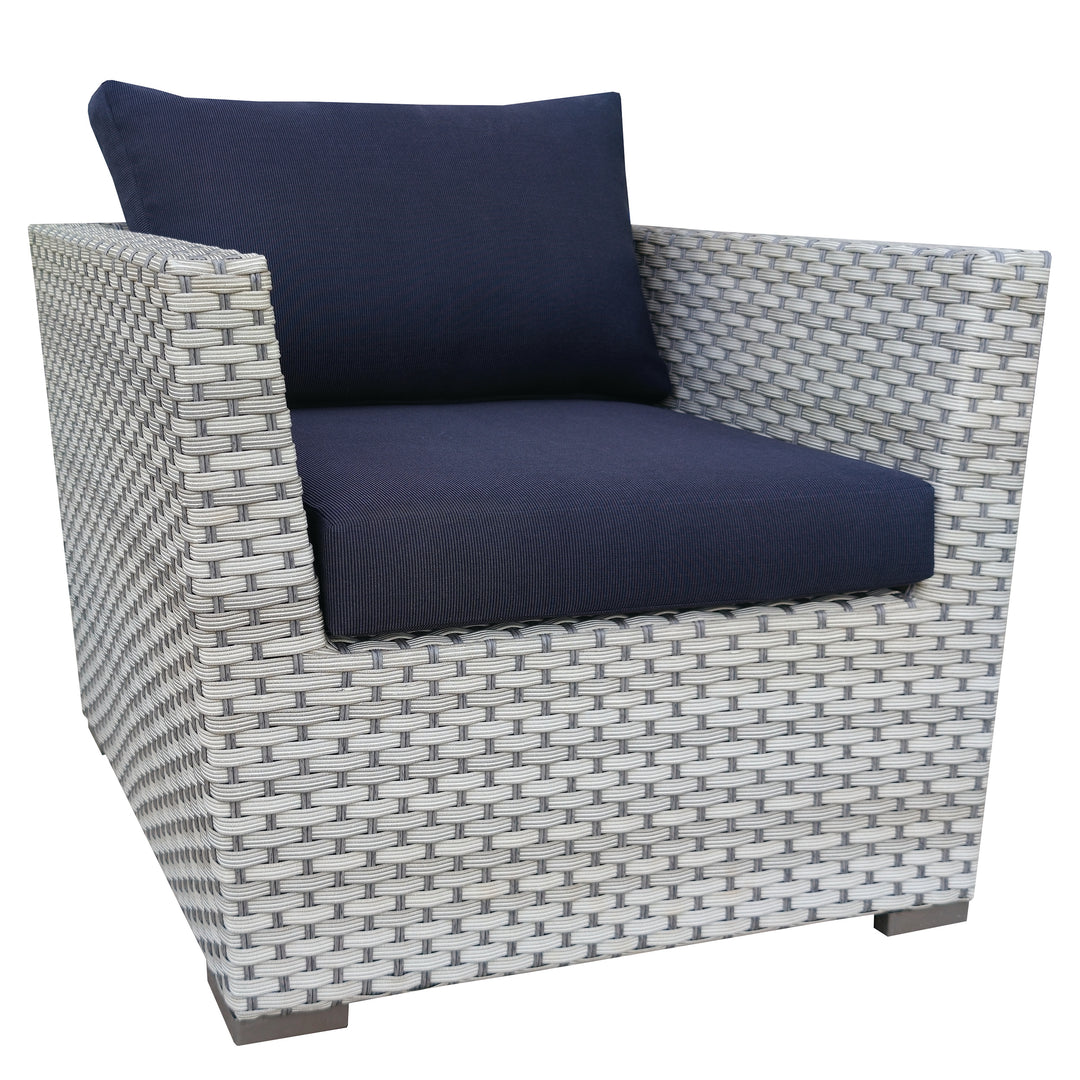 Outdoor Wicker Patio Sofa & Ottoman Set with Adjustable Table Height