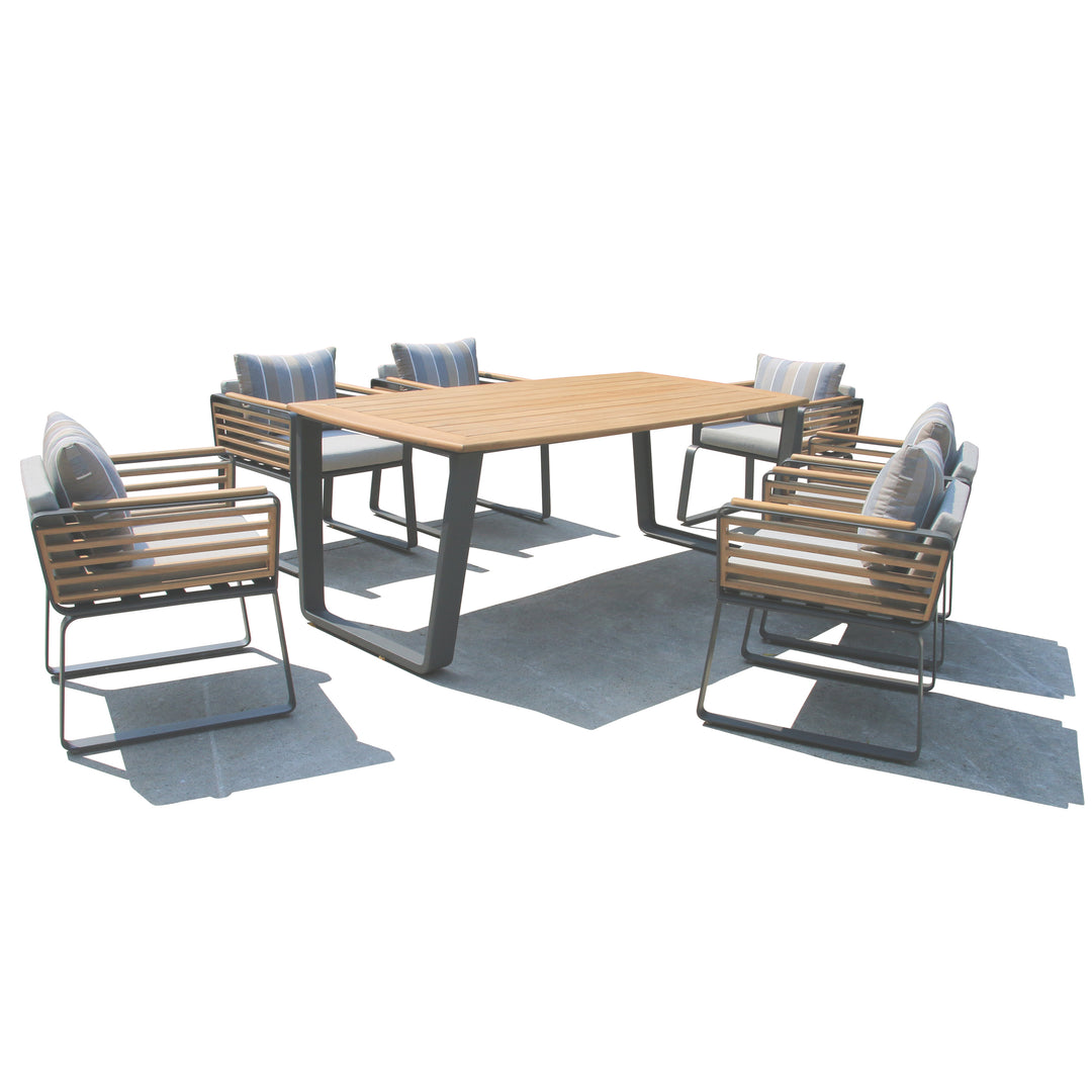 Deko Living Palazzolo Outdoor Dining Chairs and Table Set