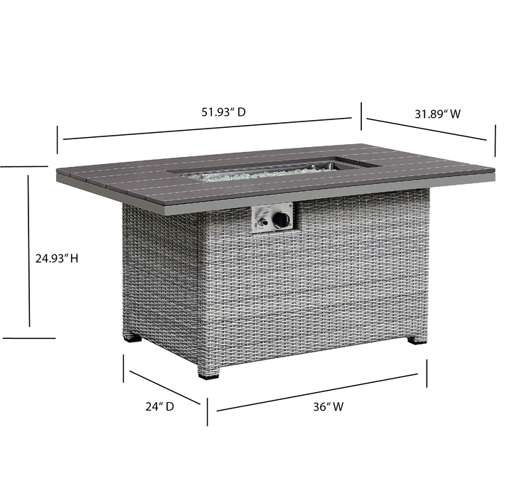 Tricarico Outdoor Patio Set & Firepit