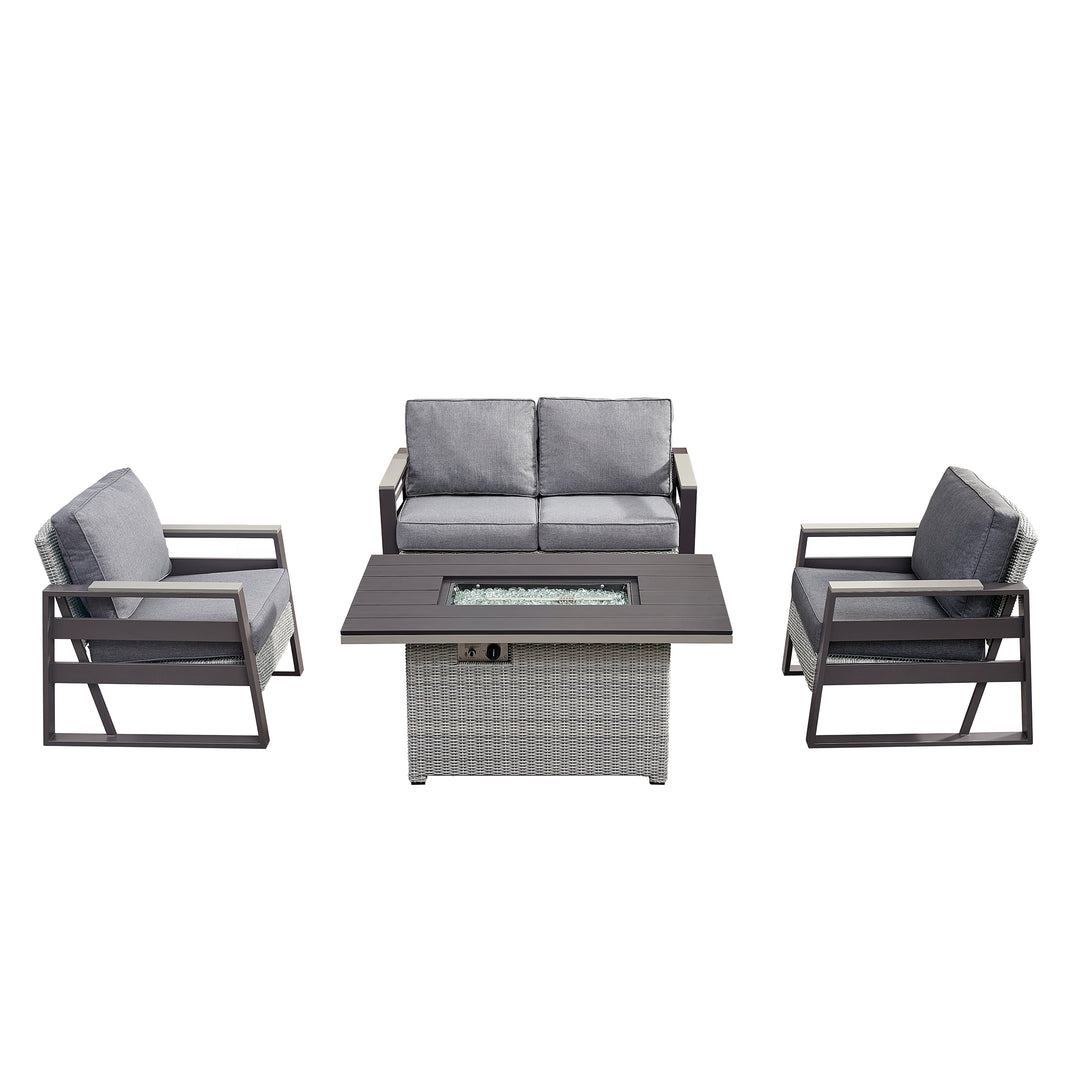 Tricarico Outdoor Patio Set & Firepit