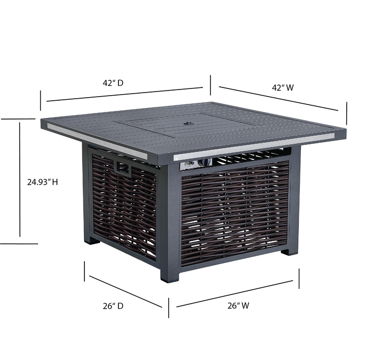 Avola Outdoor Patio Set & Firepit