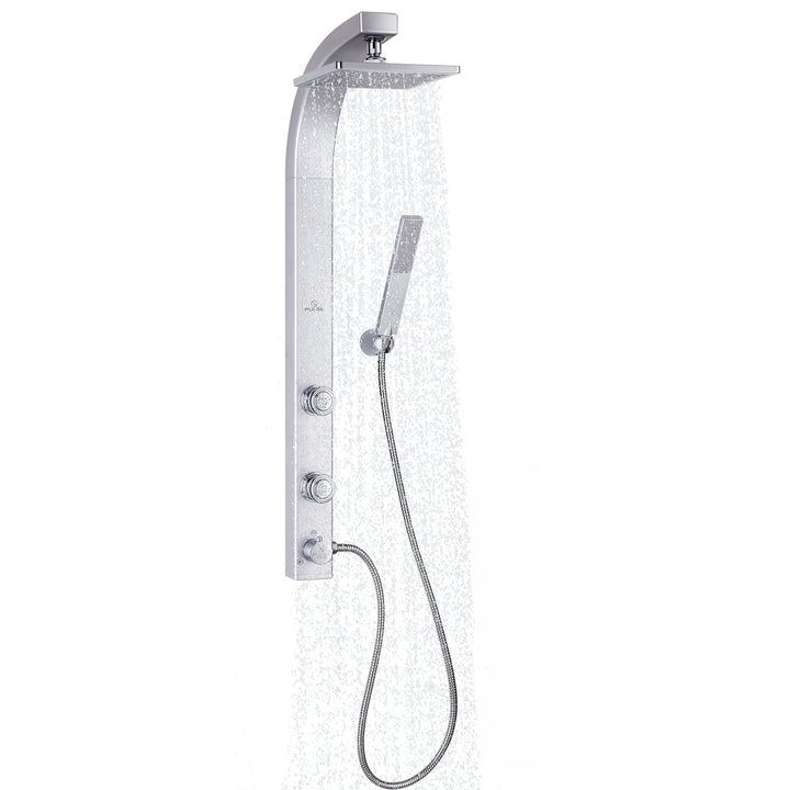 PULSE ShowerSpas Splash Silver ABS Shower System (1020-S)