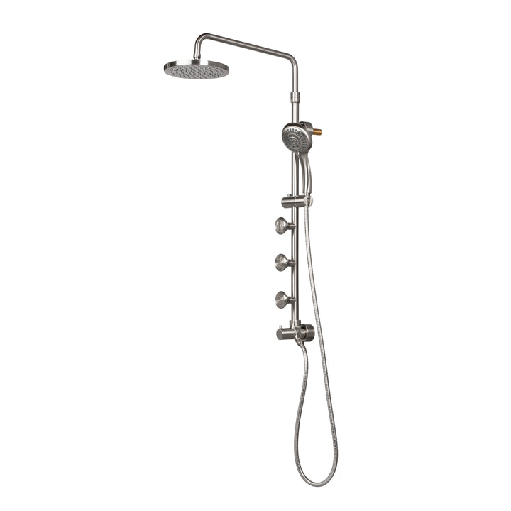 PULSE ShowerSpas Lanikai ShowerSpa Brushed-Nickel Shower System (1028-BN)