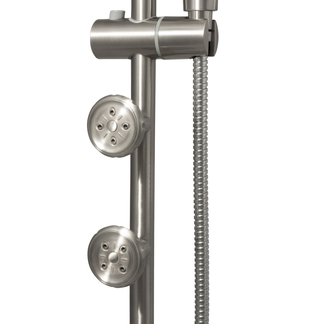 PULSE ShowerSpas Lanikai ShowerSpa Brushed-Nickel Shower System (1028-BN)