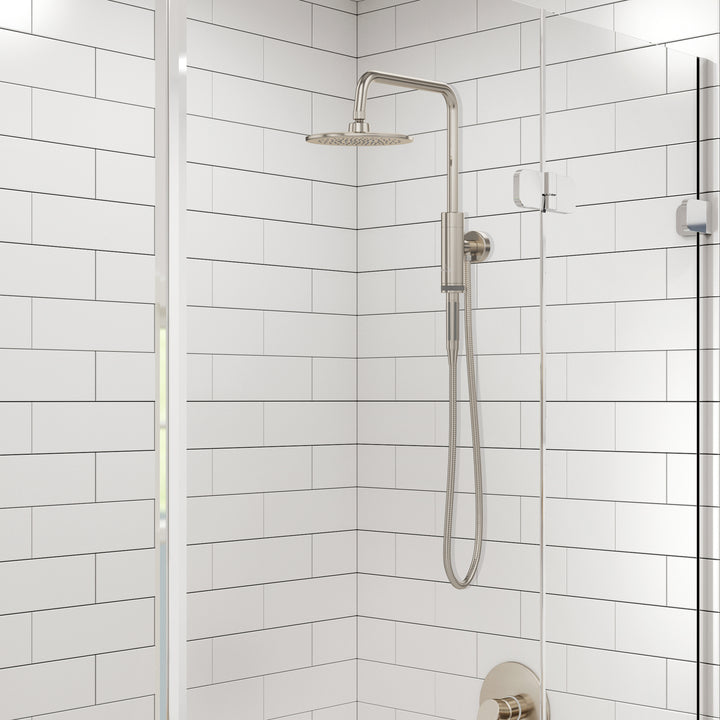 PULSE ShowerSpas Aquarius Brushed Nickel Shower System (1052-BN-1.8GPM)