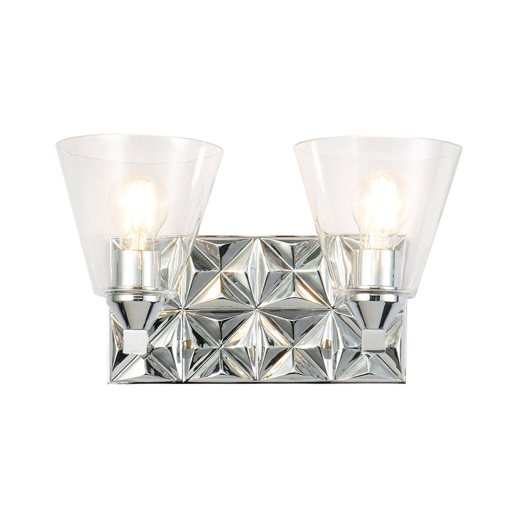 Alpha 2 Light Vanity Light With Glass (BB1302PC-2)