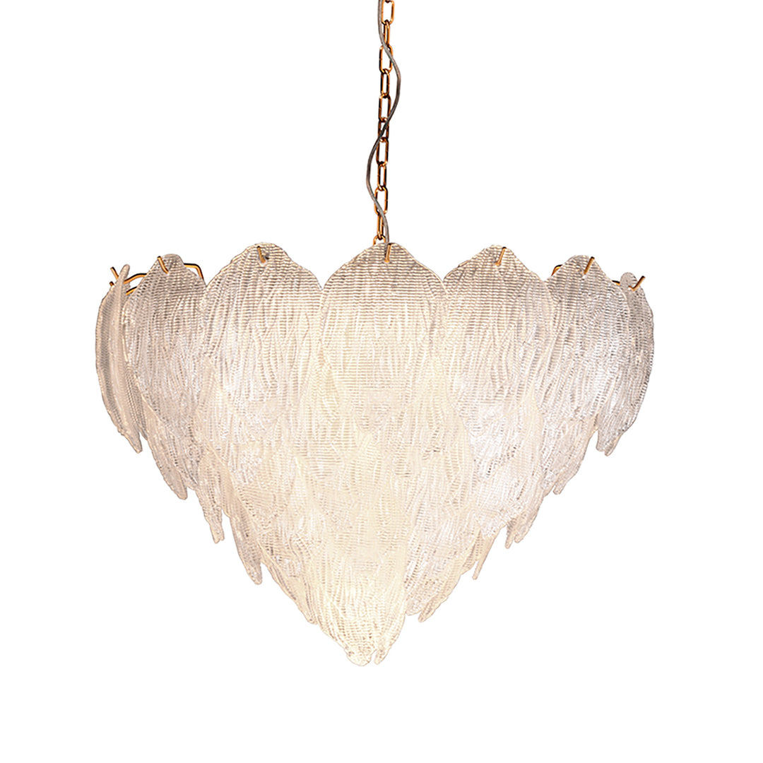 Acanthus Textured Glass Updated Modern Glam Large Chandelier (CH9081-65)