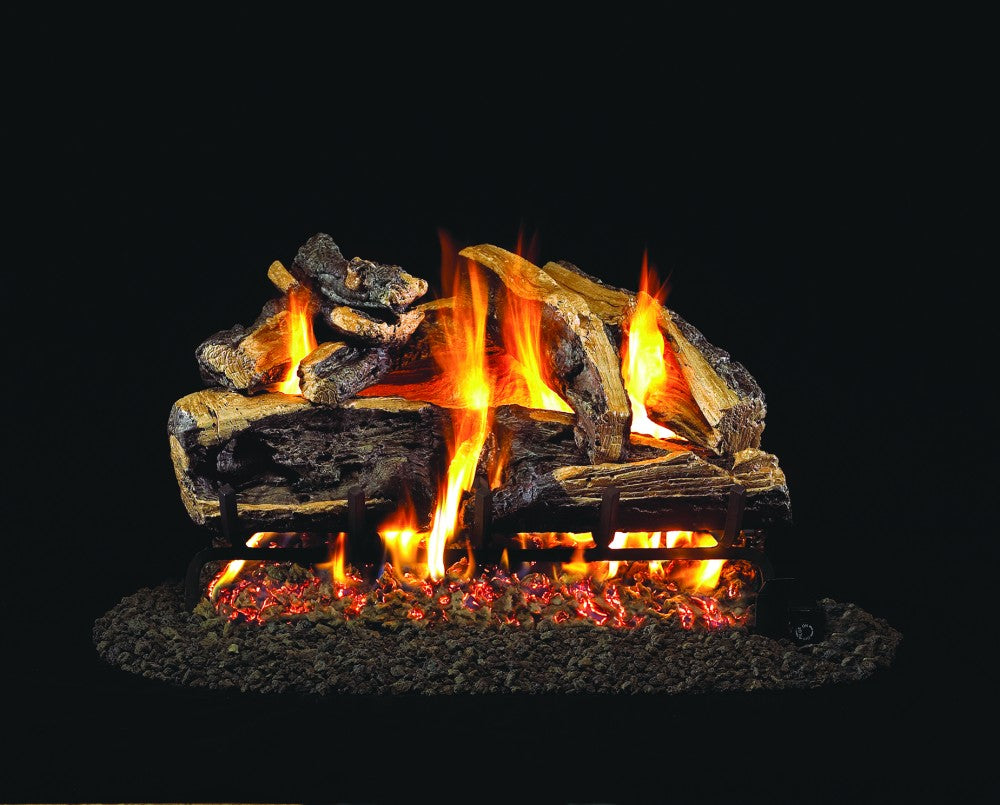 30" Charred Rugged Split Oak Logs Only (CHRRSO30)