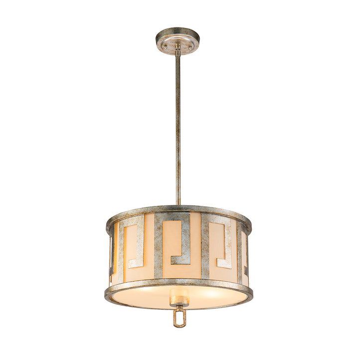 2 Light Medium Distressed Silver Pendant - Semi Flush By Lucas McKearn (GN/LEMURIA/P/M-S)