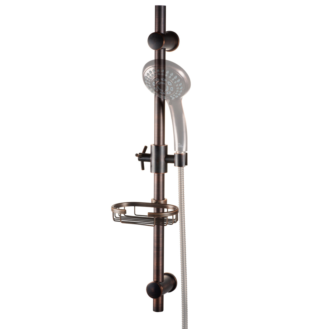 PULSE ShowerSpas Oil-Rubbed Bronze Adjustable Slide Bar Shower Panel Accessory (1010-ORB)