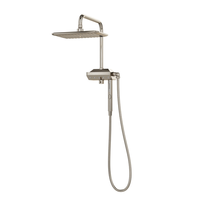 PULSE ShowerSpas AquaPower Brushed Nickel Shower System (1054-BN)