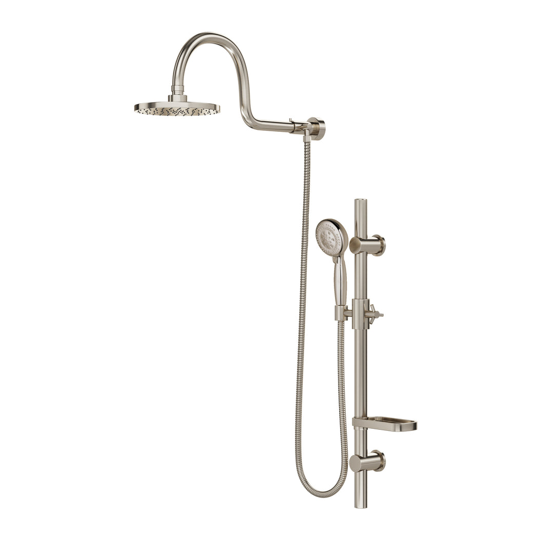 PULSE ShowerSpas AquaRain Brushed Nickel Shower System (1019-BN)