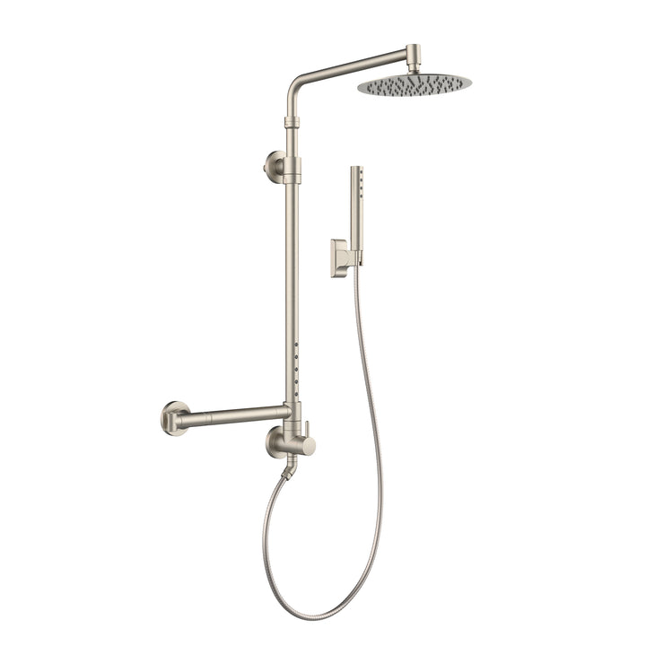 PULSE ShowerSpas Atlantis Brushed Nickel Shower System (1059-BN-1.8GPM)