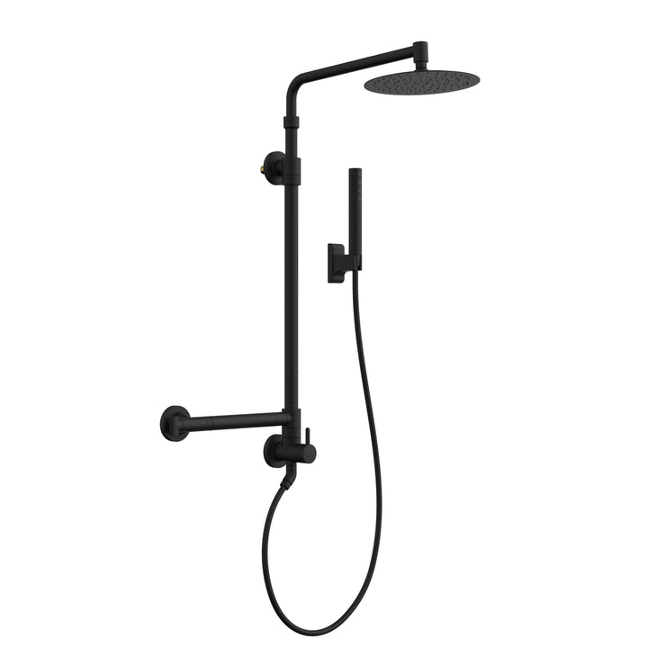 PULSE ShowerSpas Atlantis Matte Black Shower System (1059-MB)