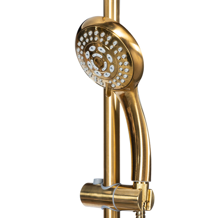 PULSE ShowerSpas Kauai III Brushed-Gold Shower System (1011-BG-1.8GPM)