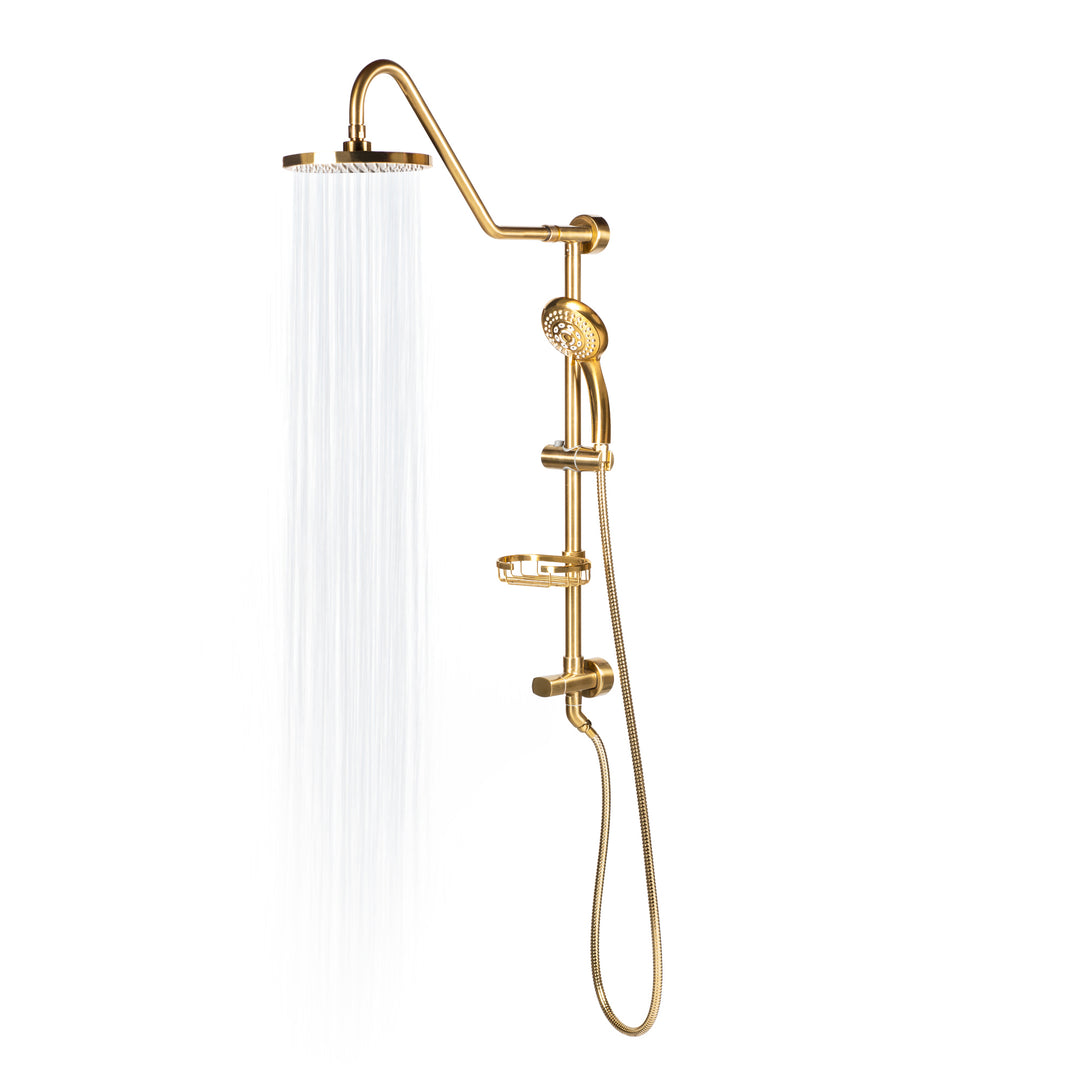 PULSE ShowerSpas Kauai III Brushed-Gold Shower System (1011-BG-1.8GPM)