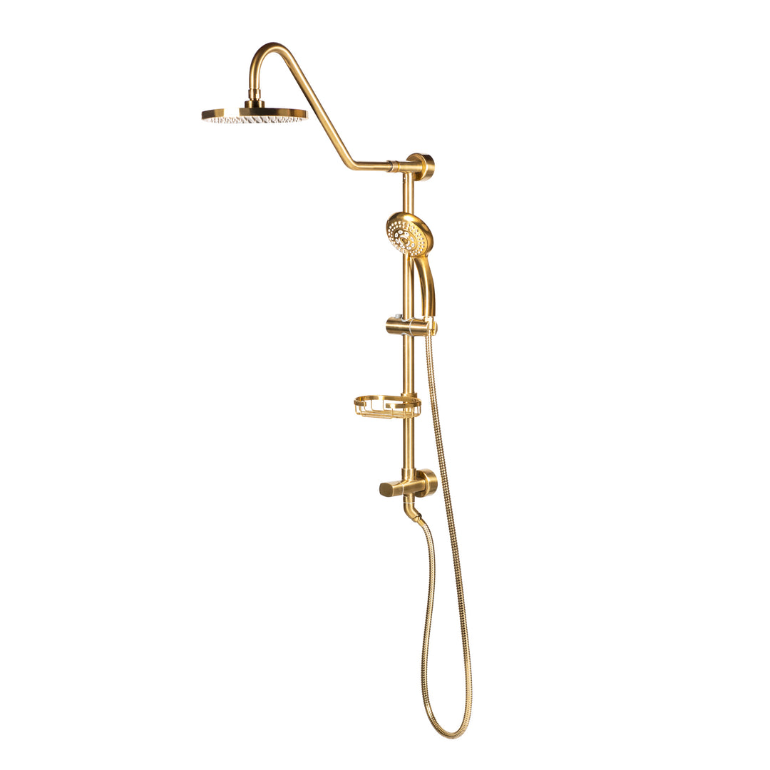 PULSE ShowerSpas Kauai III Brushed-Gold Shower System (1011-BG-1.8GPM)