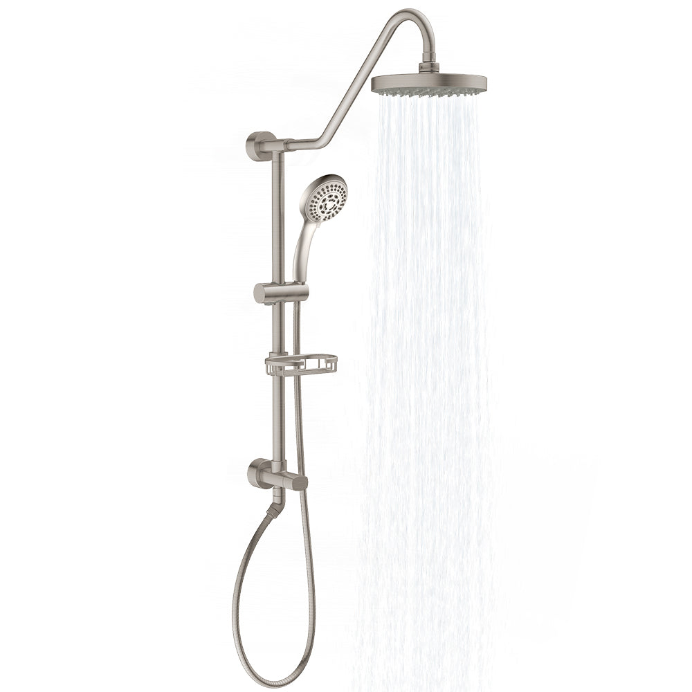 PULSE ShowerSpas Kauai III Brushed Nickel Shower System (1011-BN-1.8GPM)