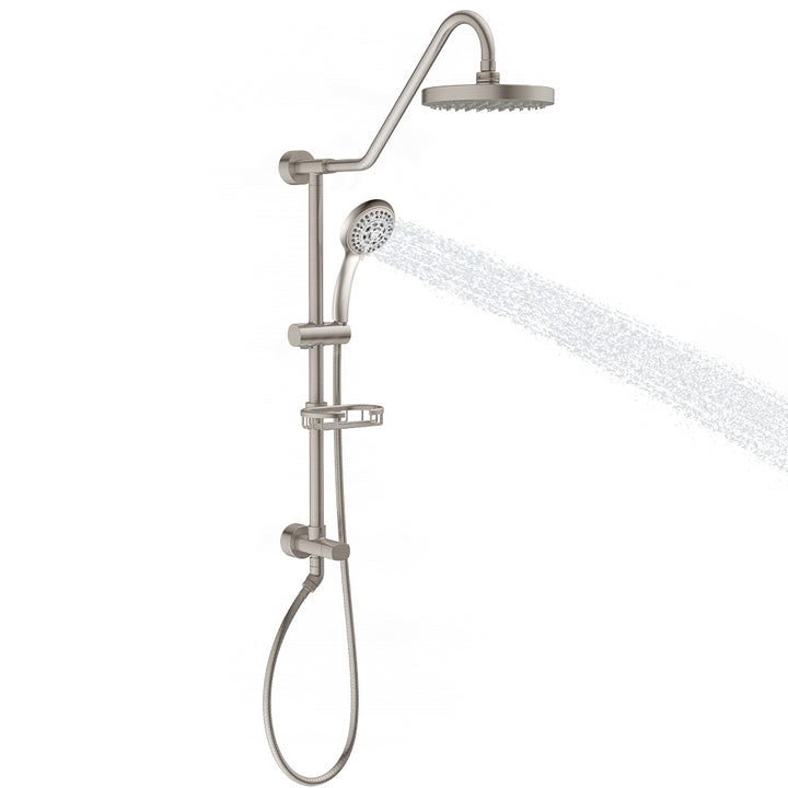 PULSE ShowerSpas Kauai III Brushed Nickel Shower System (1011-BN-1.8GPM)