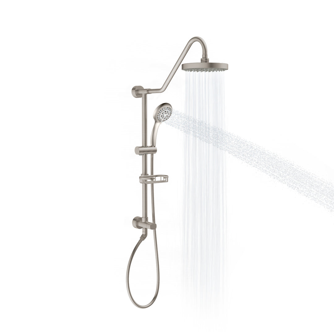 PULSE ShowerSpas Kauai III Brushed Nickel Shower System (1011-BN-1.8GPM)