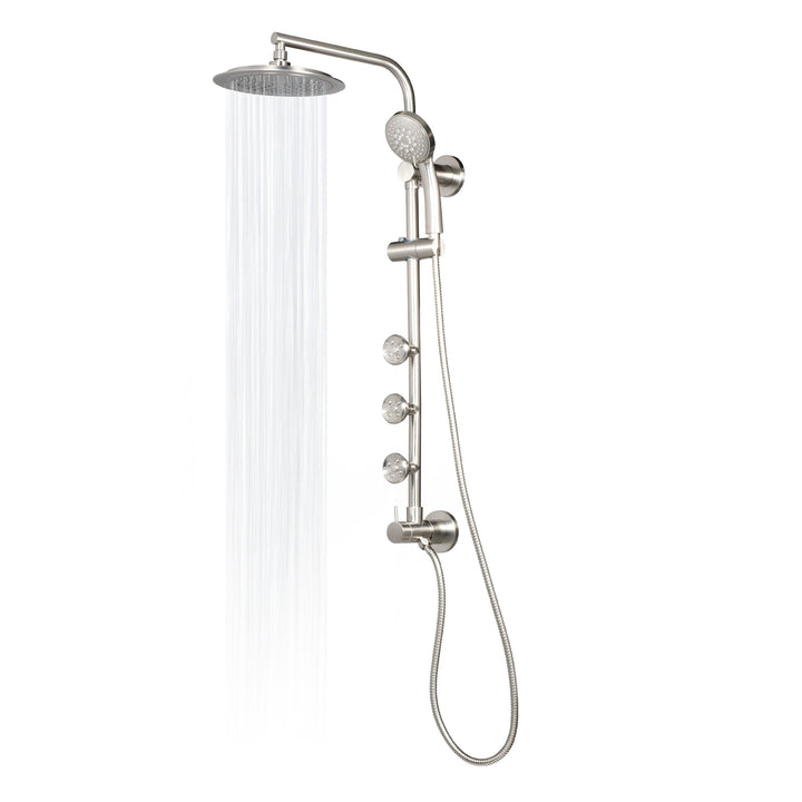 PULSE ShowerSpas Lanai Brushed Nickel Shower System (1089-BN)