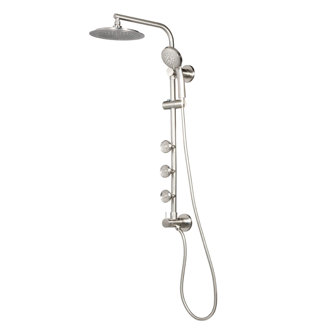 PULSE ShowerSpas Lanai Brushed Nickel Shower System (1089-BN)