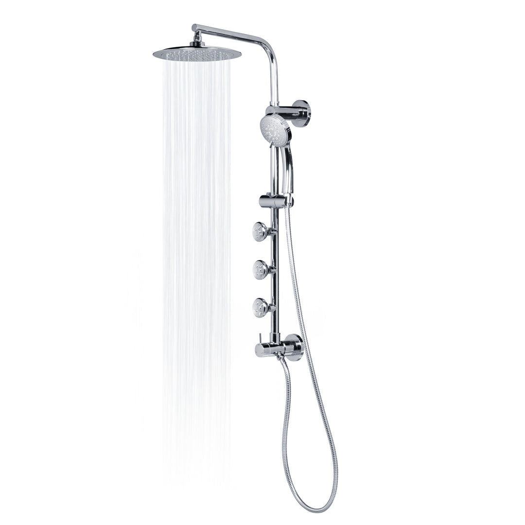 PULSE ShowerSpas Lanai Chrome Shower System (1089-CH)