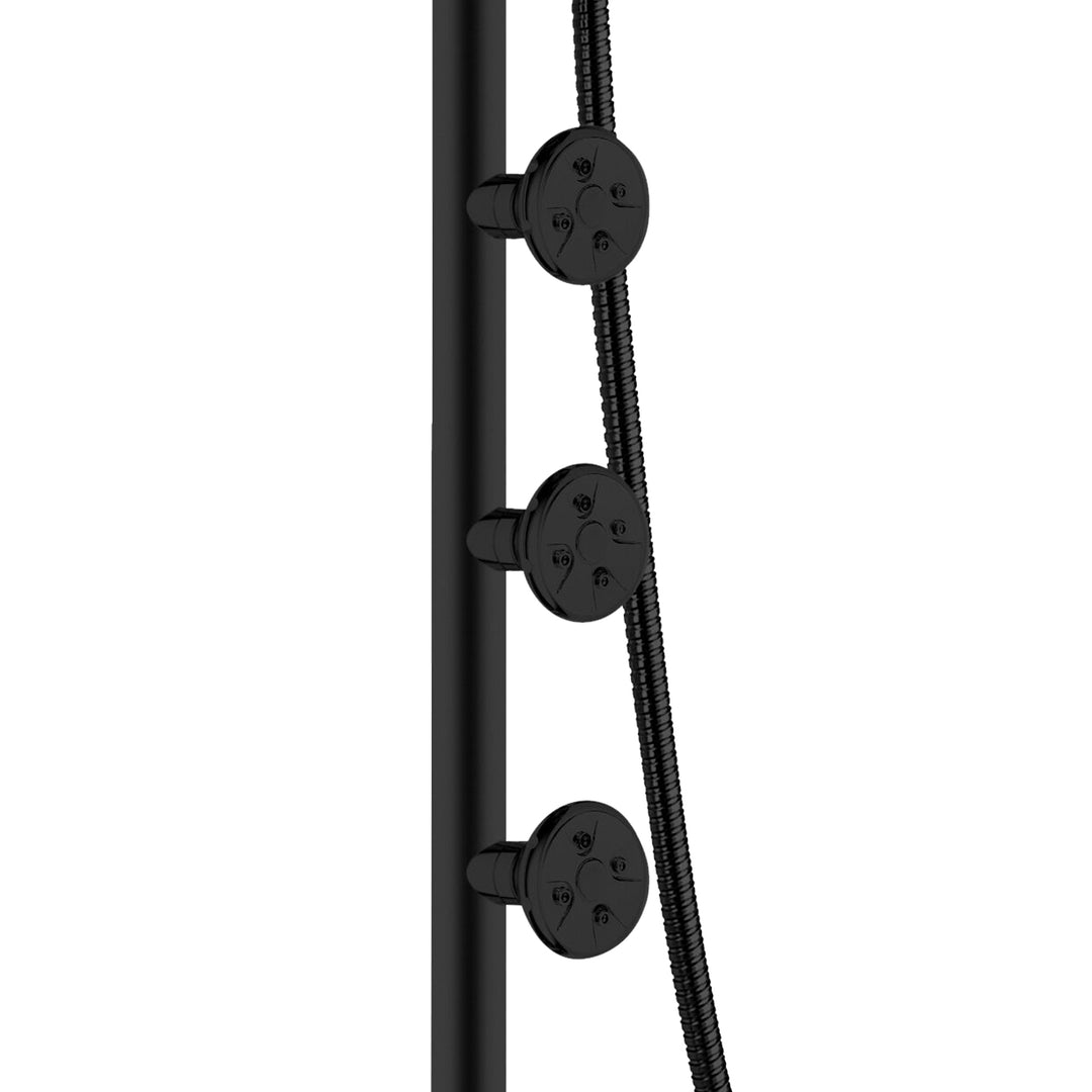 PULSE ShowerSpas Lanai Matte Black Shower System (1089-MB)