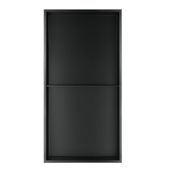 PULSE ShowerSpas Niche in Matte Black (NI-1224V-MB)