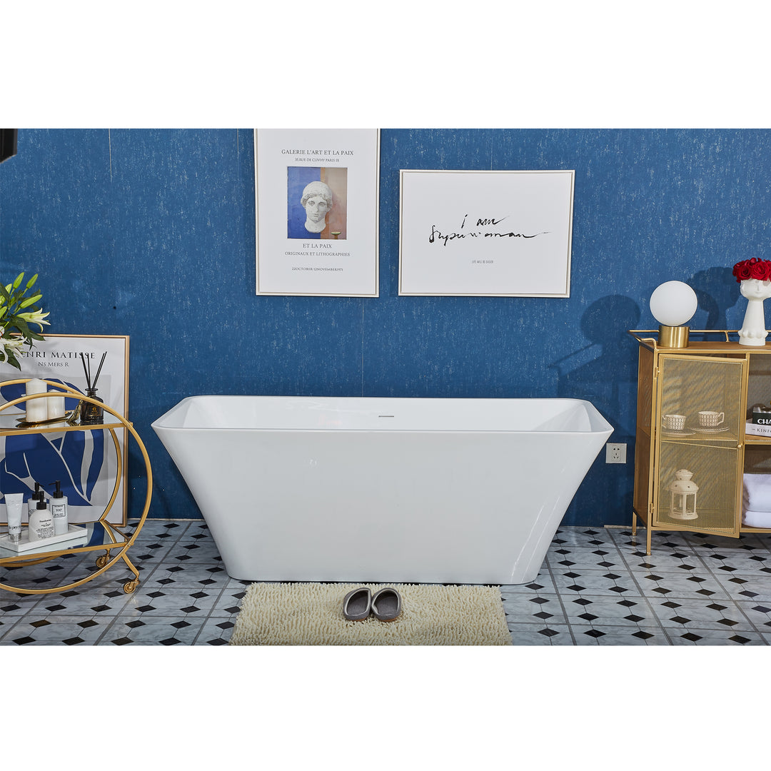 PULSE Tubs White Freestanding Tub (PT-1043-150)