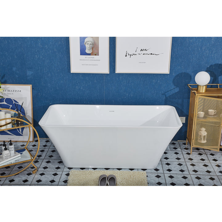 PULSE Tubs White Freestanding Tub (PT-1043-150)