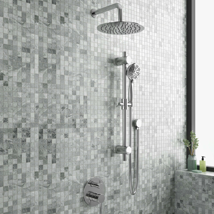 PULSE ShowerSpas Combo Shower System in Chrome (3006-CH-1.8GPM)