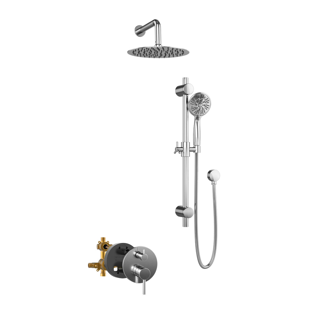 PULSE ShowerSpas Combo Shower System in Chrome (3006-CH-1.8GPM)