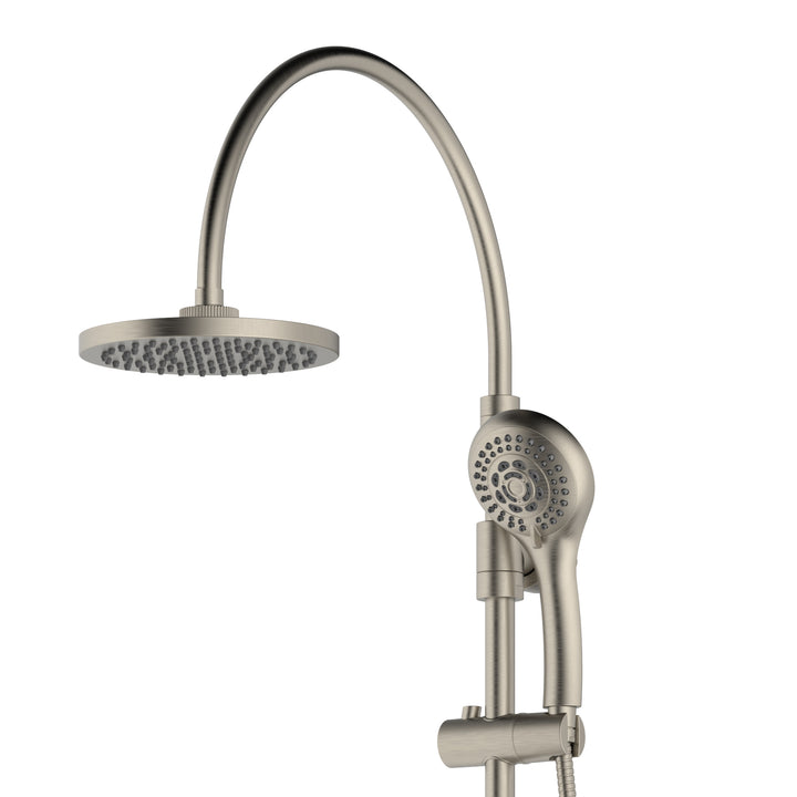 PULSE ShowerSpas Riviera Brushed Nickel Shower System (7001-BN)