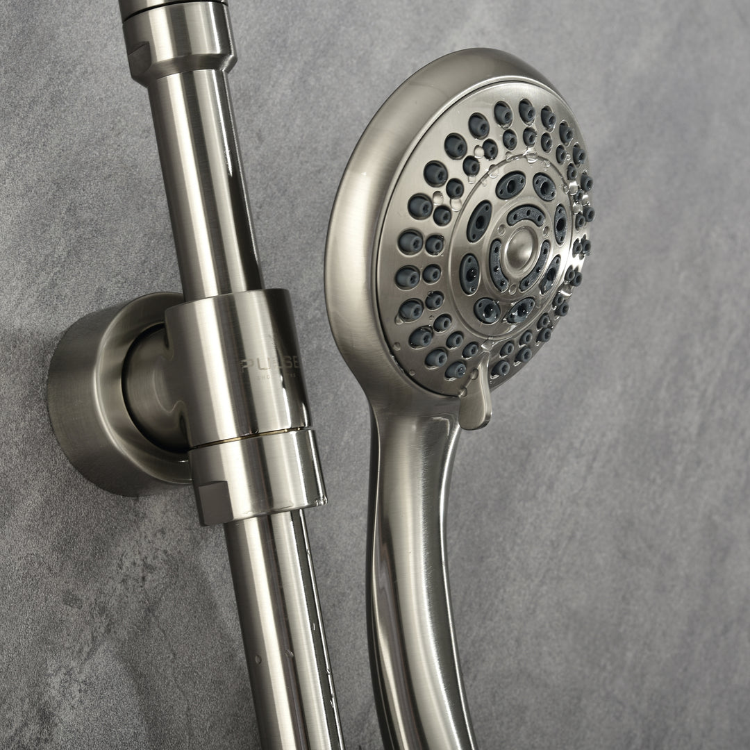 PULSE ShowerSpas Riviera Brushed Nickel Shower System (7001-BN)