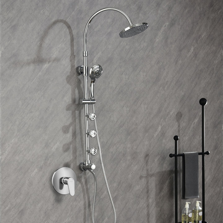 PULSE ShowerSpas Riviera Chrome Shower System (7001-CH)