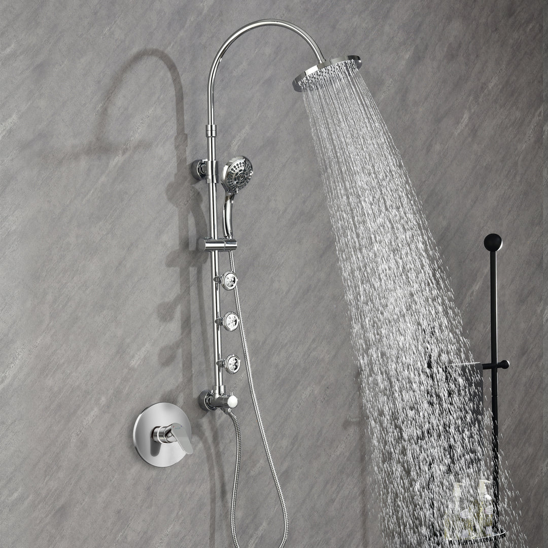 PULSE ShowerSpas Riviera Chrome Shower System (7001-CH)