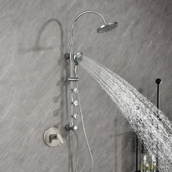 PULSE ShowerSpas Riviera Chrome Shower System (7001-CH)