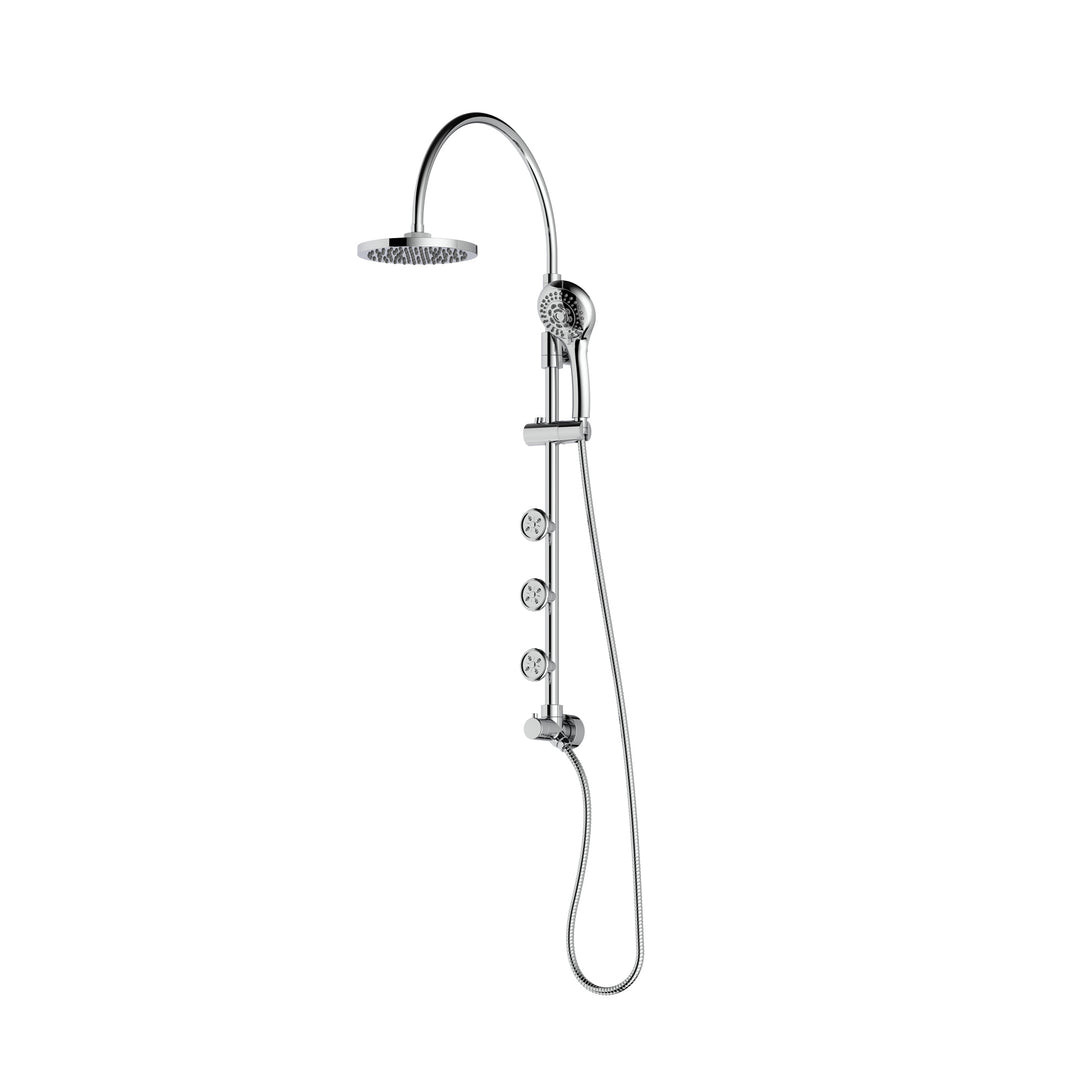 PULSE ShowerSpas Riviera Chrome Shower System (7001-CH)