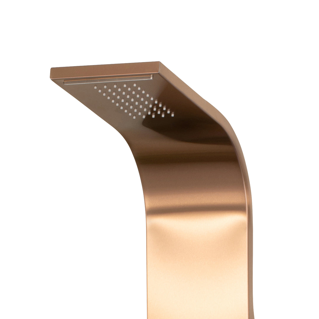 PULSE ShowerSpas Santa Cruz Brushed Bronze Stainless Steel ShowerSpa (1033)