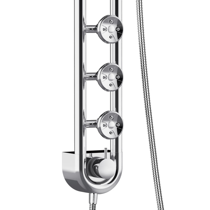 PULSE ShowerSpas Saturn Chrome Shower System (1058-CH)