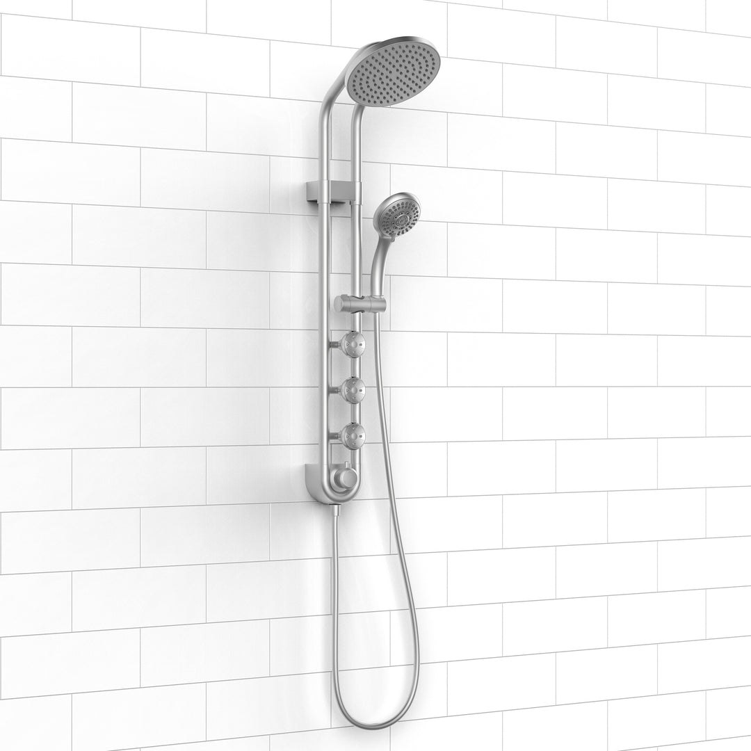 PULSE ShowerSpas Saturn Chrome Shower System (1058-CH)