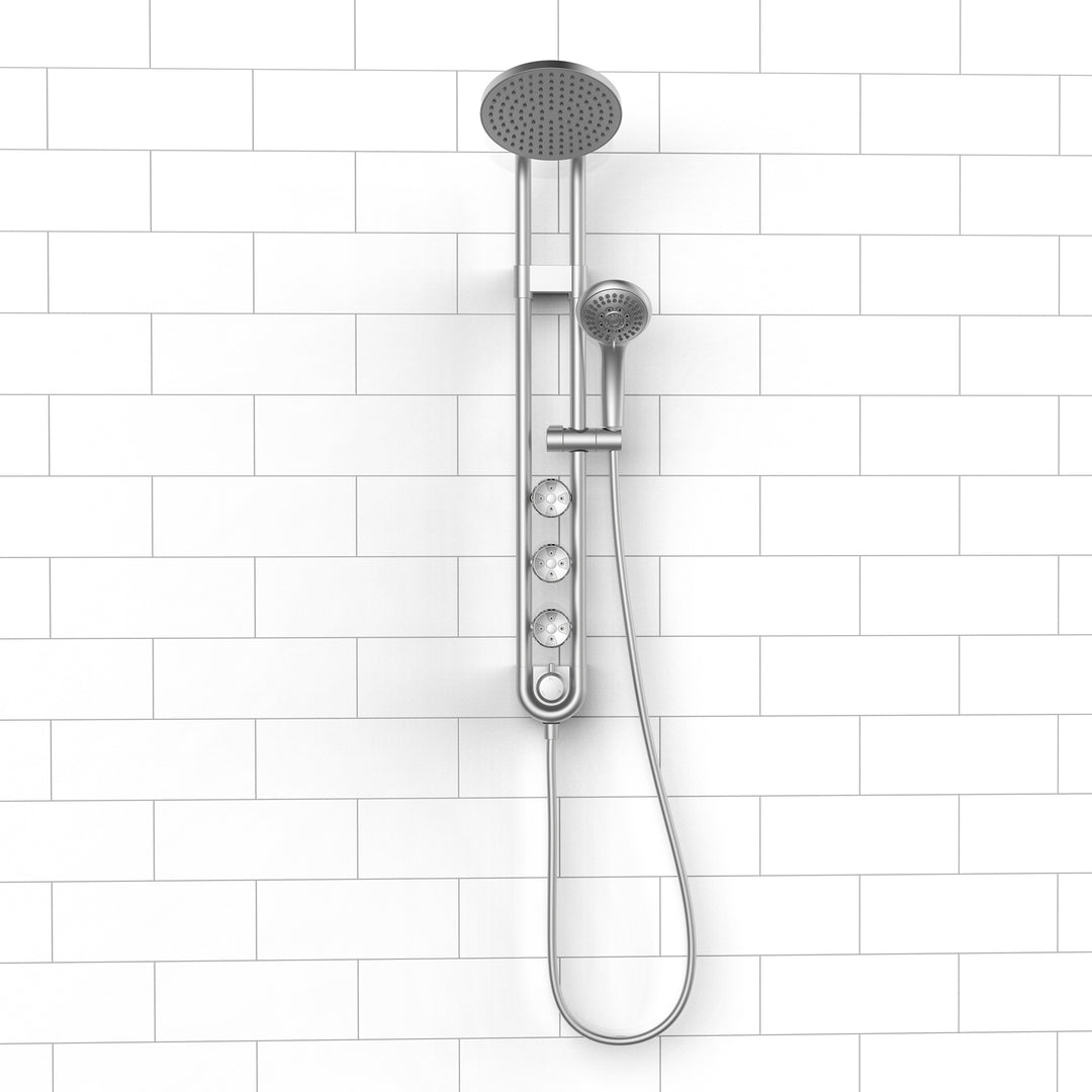 PULSE ShowerSpas Saturn Chrome Shower System (1058-CH)