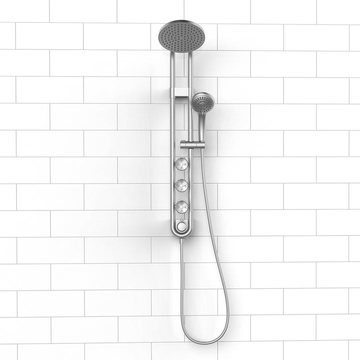 PULSE ShowerSpas Saturn Chrome Shower System (1058-CH)